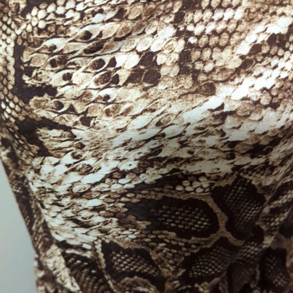 Strapless Jumpsuit In Python Print - image 2